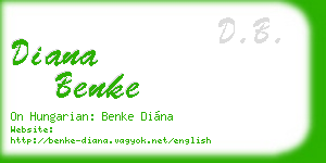 diana benke business card